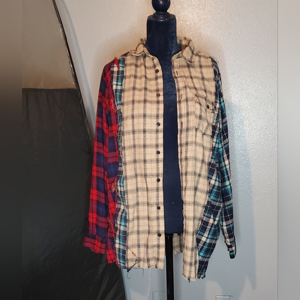 Distressed Button Down